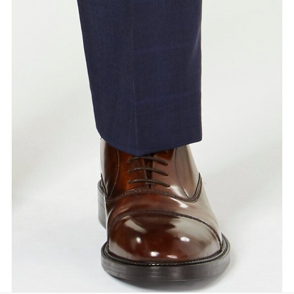 LAUREN by Ralph Lauren Men's Classic Fit Ultra Flex Stretch Flat Front Suit Pant - Picture 7 of 9